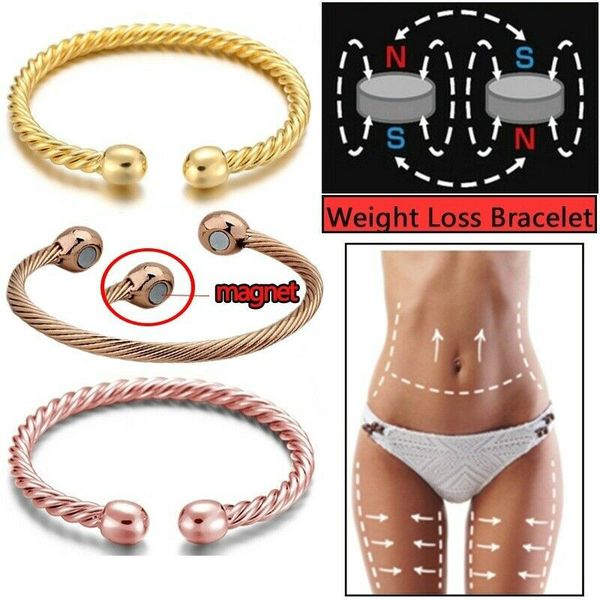 vintage therapeutic magnetic bracelet for women men healing healthy energy power open bracelet arthritis pain relief twisted, Golden;silver
vintage therapeutic magnetic bracelet for women men healing healthy energy power open bracelet arthritis pain relief twisted, Golden;silver