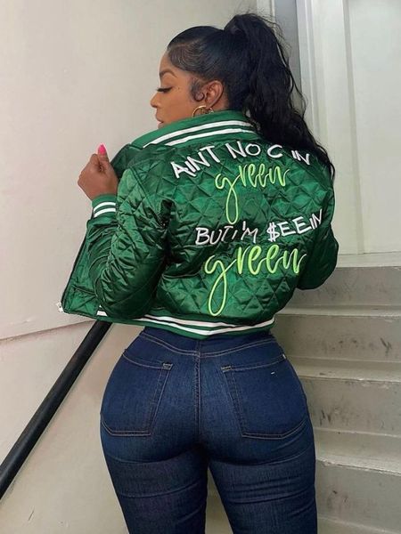 women's jackets fashion varsity jacket women autumn winter casual letter embroidery quilted coat cotton padded jacket streetwear parkas, Black;brown
women's jackets fashion varsity jacket women autumn winter casual letter embroidery quilted coat cotton padded jacket streetwear parkas, Black;brown
