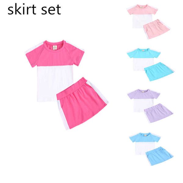skirt tracksuits clothing sets for children contrast color shorts girls set clothes for boys newborn overalls, White
skirt tracksuits clothing sets for children contrast color shorts girls set clothes for boys newborn overalls, White