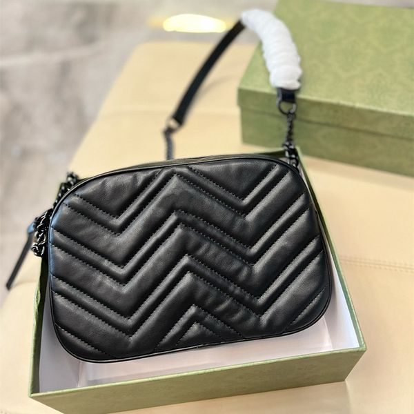 2023 women flap crossbody bag black camera chain shoulder bags fashion marmont handbag 25cm
2023 women flap crossbody bag black camera chain shoulder bags fashion marmont handbag 25cm