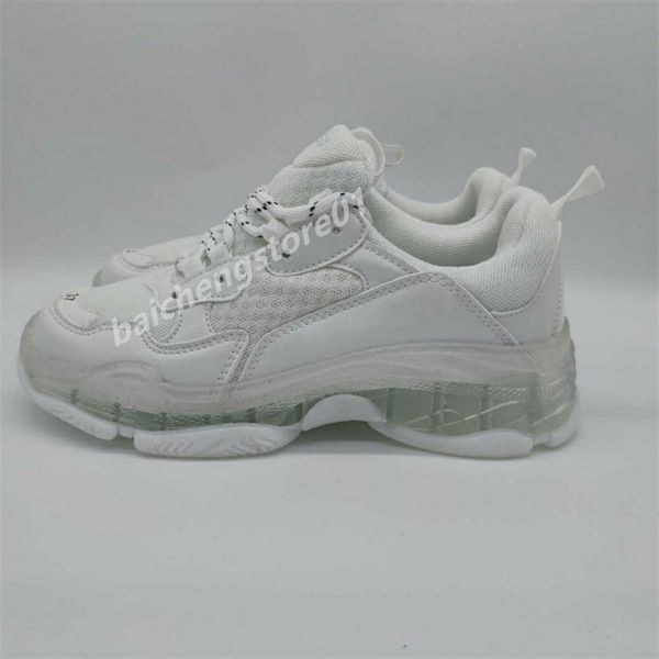 17fw pairs clear sole triple s sneakers men women casual shoes fashion crystal bottom sneaker designer trainers old dad shoe white black gre
17fw pairs clear sole triple s sneakers men women casual shoes fashion crystal bottom sneaker designer trainers old dad shoe white black gre