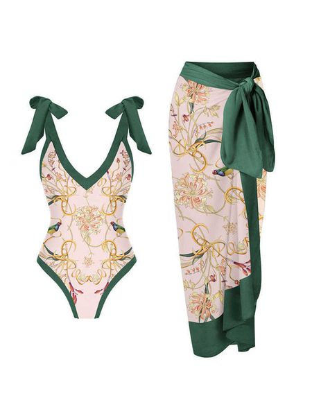 women's swimwear one piece swimsuit women 2023 new print floral sling swimwear bodysuit monokini summer beach cover up bathing suit fem, White;black
women's swimwear one piece swimsuit women 2023 new print floral sling swimwear bodysuit monokini summer beach cover up bathing suit fem, White;black