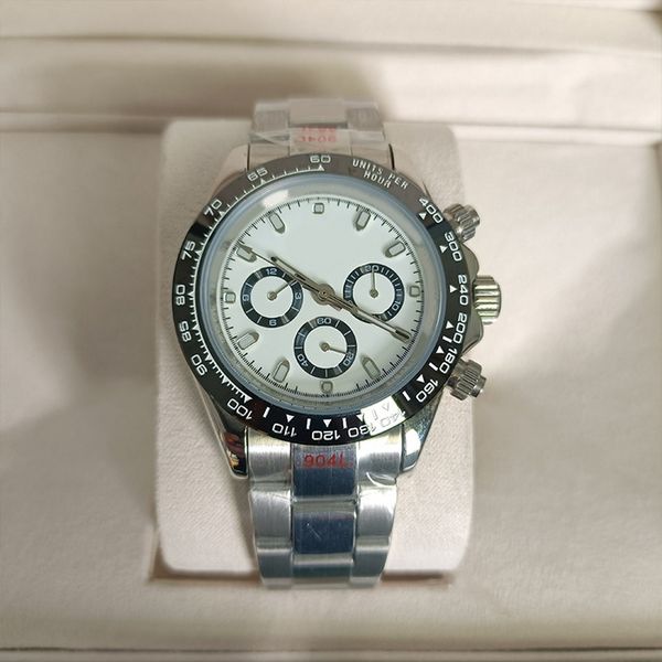 men's watch 40mm round white panda plate folding buckle 904l stainless steel ceramic solid outer ring scratch resistant blue crystal au, Slivery;brown
men's watch 40mm round white panda plate folding buckle 904l stainless steel ceramic solid outer ring scratch resistant blue crystal au, Slivery;brown