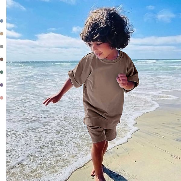 kids tales summer essential loungewear children's clothing sets suit for girls short sleeve horts boys costume outfits, White
kids tales summer essential loungewear children's clothing sets suit for girls short sleeve horts boys costume outfits, White