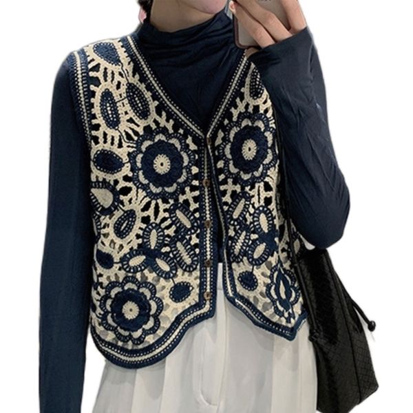 womens vests women spring crochet sleeveless sweater vest waistcoat vneck button down hollow out knit ethnic floral leaves cropped m6cd 2302, Black;white
womens vests women spring crochet sleeveless sweater vest waistcoat vneck button down hollow out knit ethnic floral leaves cropped m6cd 2302, Black;white