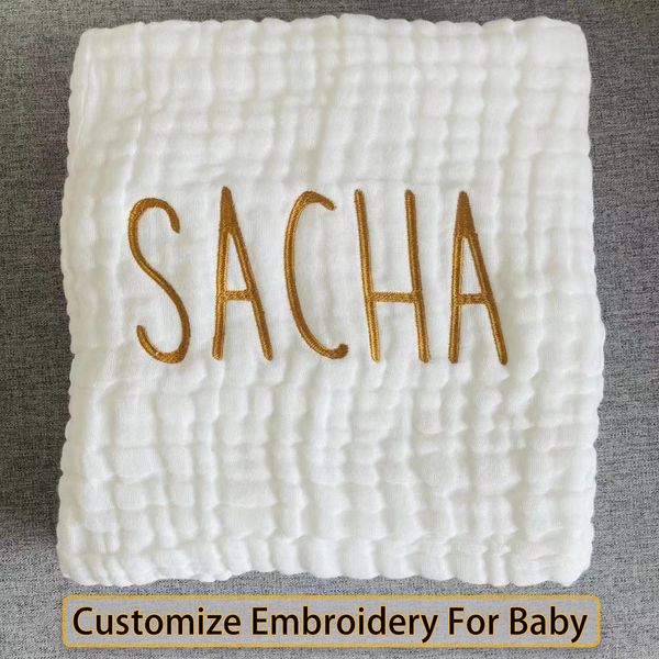 blankets swaddling blanket customize bebe name 6 layer baby bath towel cotton bedding organic baby born muslin swaddle quilt 230213
blankets swaddling blanket customize bebe name 6 layer baby bath towel cotton bedding organic baby born muslin swaddle quilt 230213