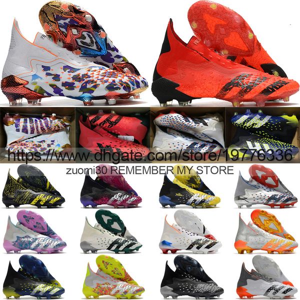send with bag quality football boots predator freak fg laceless high ankle socks kint soccer cleats firm ground outdoor trainers soft leathe, Black
send with bag quality football boots predator freak fg laceless high ankle socks kint soccer cleats firm ground outdoor trainers soft leathe, Black