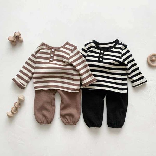 clothing sets baby home clothes spring autumn striped longsleeved with pants twopiece suit, White
clothing sets baby home clothes spring autumn striped longsleeved with pants twopiece suit, White
