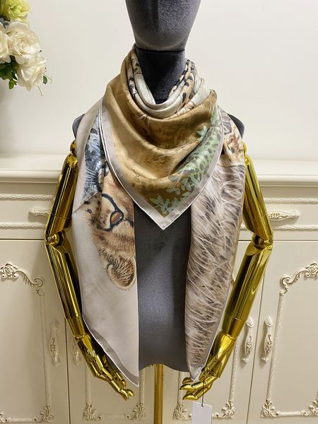 women's square scarf scarves shawl 100% twill silk material pint letters leopard pattern size 130cm - 130cm, Blue;gray
women's square scarf scarves shawl 100% twill silk material pint letters leopard pattern size 130cm - 130cm, Blue;gray