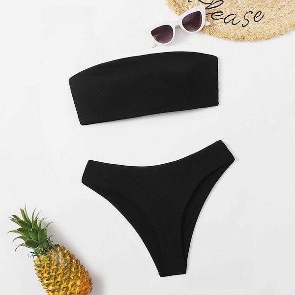 pure color tube backless split swimsuit high waist triangle bikini, White;black
pure color tube backless split swimsuit high waist triangle bikini, White;black