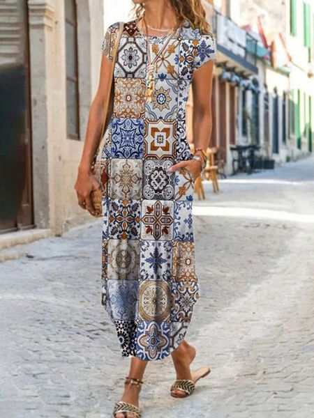 elegant women maxi dress 2023 summer o neck short sleeve sundress office lady party dress female print a-line long dress vestido, Black;gray
elegant women maxi dress 2023 summer o neck short sleeve sundress office lady party dress female print a-line long dress vestido, Black;gray