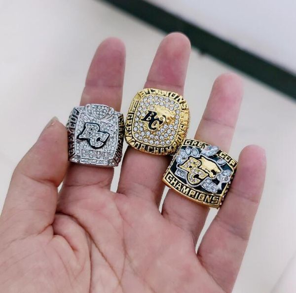 3pcs 1994 2006 2011 bc lions cfl grey cup team champions championship ring with wooden box souvenir men fan gift 2020 wholesal, Golden;silver
3pcs 1994 2006 2011 bc lions cfl grey cup team champions championship ring with wooden box souvenir men fan gift 2020 wholesal, Golden;silver