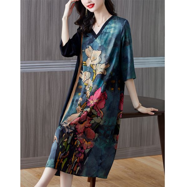 casual dresses zuoman summer vintage print mulberry silk midi dress casual 4xl plus size dress women elegant bodycon party vestidos 230214, Black;gray
casual dresses zuoman summer vintage print mulberry silk midi dress casual 4xl plus size dress women elegant bodycon party vestidos 230214, Black;gray