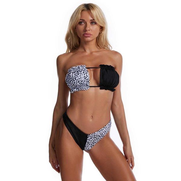 black and white with split swimwears lace t shaped triangle bag multi color, White;black
black and white with split swimwears lace t shaped triangle bag multi color, White;black