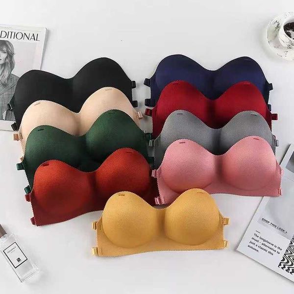 bra set lingerie multi-color strapless women's invisible one-piece with beautiful back, Red;black
bra set lingerie multi-color strapless women's invisible one-piece with beautiful back, Red;black