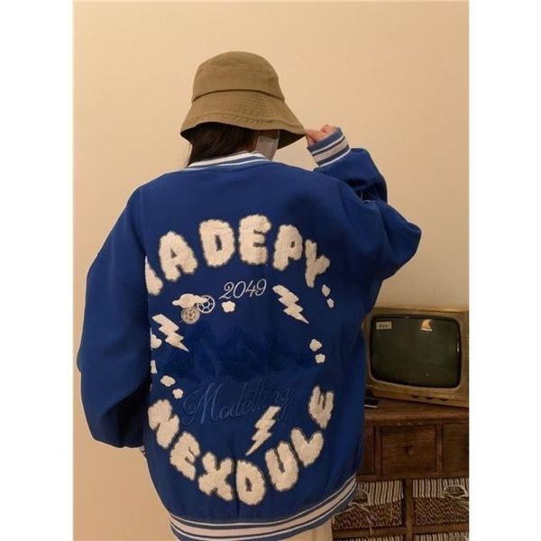 womens jackets letter embroidery clothing high street vintage flocking hip hop coat loose casual clothes 230214, Black;brown
womens jackets letter embroidery clothing high street vintage flocking hip hop coat loose casual clothes 230214, Black;brown