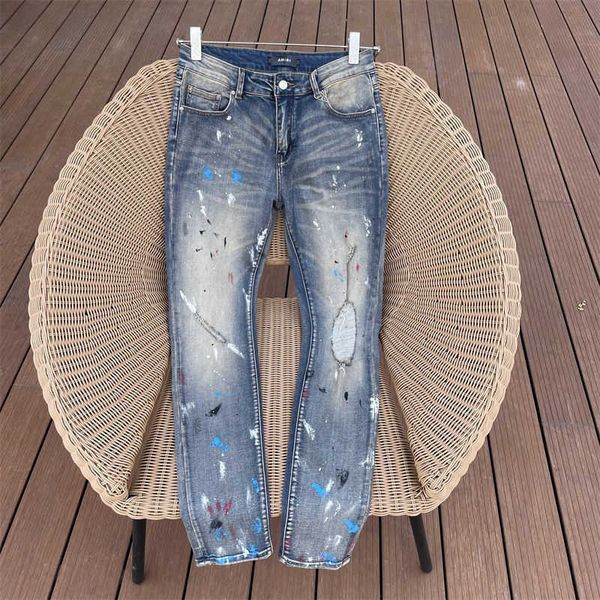 men's jeans amirs designer fashion pants cool stylish leisure ripped brand paint ink blue damaged flower slim fit high street 8vf9
men's jeans amirs designer fashion pants cool stylish leisure ripped brand paint ink blue damaged flower slim fit high street 8vf9