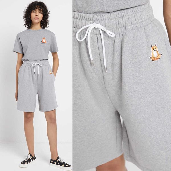 maison kitsune women designer shorts summer cotton shorts embroidered gray five-point shorts and pants, White;black
maison kitsune women designer shorts summer cotton shorts embroidered gray five-point shorts and pants, White;black