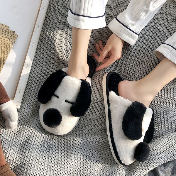 slippers winter warm home women cotton slippers cute lovely cartoon dog shoes soft indoor bedroom house men lovers couple fur slippers 23021, Black
slippers winter warm home women cotton slippers cute lovely cartoon dog shoes soft indoor bedroom house men lovers couple fur slippers 23021, Black