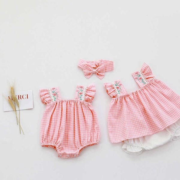 lzh summer baby rompers toddler kids girls sets horts plaid sisters newborn clothes children's clothing suits, White
lzh summer baby rompers toddler kids girls sets horts plaid sisters newborn clothes children's clothing suits, White