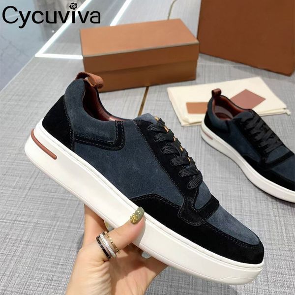 dress shoes spring suede parchwork men lace up round toe sneakers male flat platform casual outwear loafers for zapatos 230213, Black
dress shoes spring suede parchwork men lace up round toe sneakers male flat platform casual outwear loafers for zapatos 230213, Black