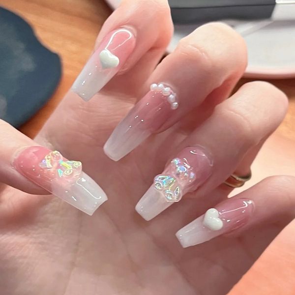 false nails 24pcsbox gradient color gummy bear artifical nails with glue long coffin fake lovely girl nail art ballerina 230214, Red;gold
false nails 24pcsbox gradient color gummy bear artifical nails with glue long coffin fake lovely girl nail art ballerina 230214, Red;gold