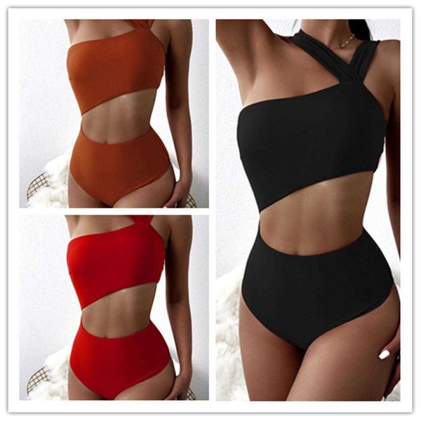 swimwear high waist stitching one piece swimsuit womens strap multi color, White;black
swimwear high waist stitching one piece swimsuit womens strap multi color, White;black