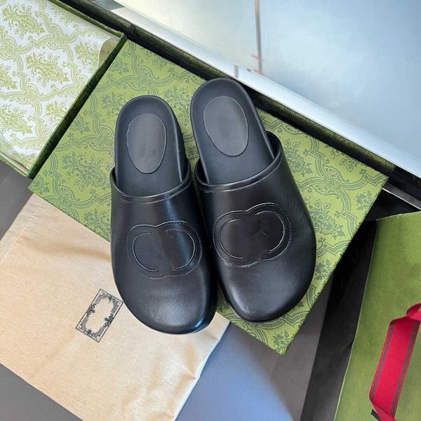 slippers g baotou half slippers women's summer horse rate buckle flats luxury designer casual shoes 0214, Black
slippers g baotou half slippers women's summer horse rate buckle flats luxury designer casual shoes 0214, Black
