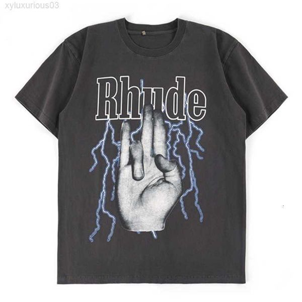 2022 rhude t shirt men washed do old streetwear t-shirts summer style high-quality rhude tees, White;black
2022 rhude t shirt men washed do old streetwear t-shirts summer style high-quality rhude tees, White;black
