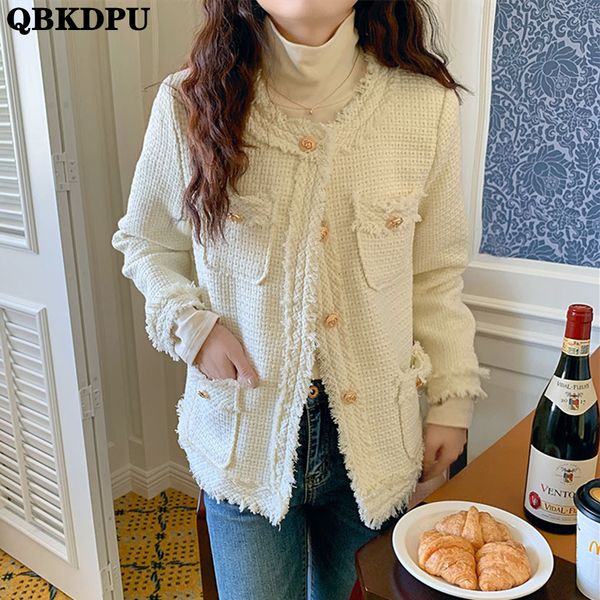 womens jackets spring luxury vintage tweed women designer chic coat elegant crop single breasted outwear korean streetwear chaqueta 230214, Black;brown
womens jackets spring luxury vintage tweed women designer chic coat elegant crop single breasted outwear korean streetwear chaqueta 230214, Black;brown