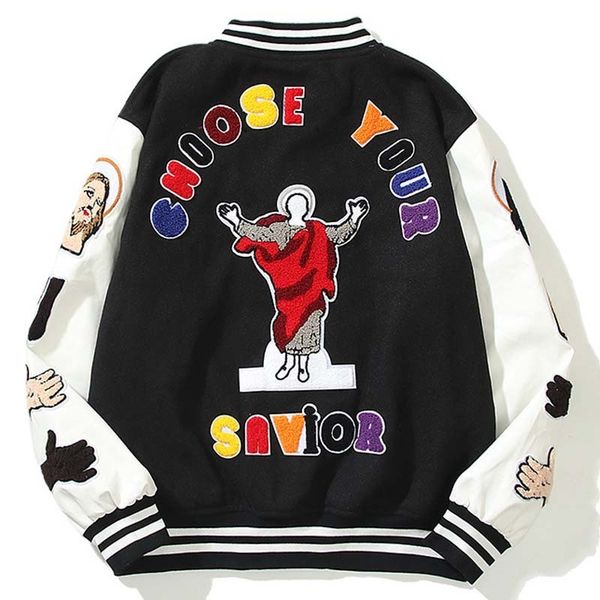 yiciya men's jackets men embroidery varsity jacket pu leather stitching color matching baseball uniform couple oversized autumn winter, Black;brown
yiciya men's jackets men embroidery varsity jacket pu leather stitching color matching baseball uniform couple oversized autumn winter, Black;brown
