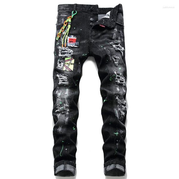 italy ripped jean men's autumn winter fashion brand pants men slim jeans denim trousers pencil pants jeans for men, Blue
italy ripped jean men's autumn winter fashion brand pants men slim jeans denim trousers pencil pants jeans for men, Blue