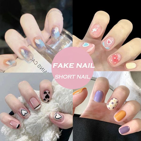 false nails 24pcsset short press on tip with glue designs detachable reusable fake stickon art diy tips 230214, Red;gold
false nails 24pcsset short press on tip with glue designs detachable reusable fake stickon art diy tips 230214, Red;gold