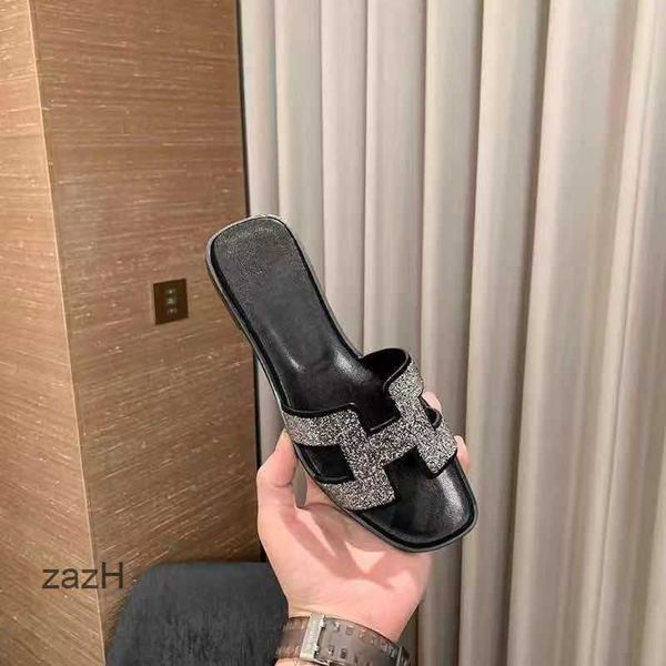 2023 oran sandals designer sandal slippers herme version high women versatile fashion rhinestone flat women bottomed h-type leather beach 55, Black
2023 oran sandals designer sandal slippers herme version high women versatile fashion rhinestone flat women bottomed h-type leather beach 55, Black