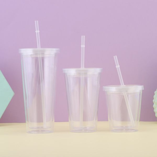 large capacity double layer plastic cup can insert card paper coffee cold drink juice cup milk tea shop with lid straw cup gift wholesale
large capacity double layer plastic cup can insert card paper coffee cold drink juice cup milk tea shop with lid straw cup gift wholesale