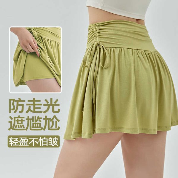 l-431 yoga drawstring high waist sports skirt women's slim fitness tennis skirt running anti walk yoga shorts, Black
l-431 yoga drawstring high waist sports skirt women's slim fitness tennis skirt running anti walk yoga shorts, Black