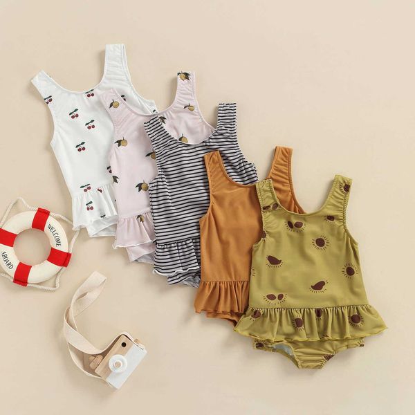 clothing sets bikini kids baby girls swimwear infant stripe solid print pattern sleeveless ruffle swimsuit bathing suit beachwear, White
clothing sets bikini kids baby girls swimwear infant stripe solid print pattern sleeveless ruffle swimsuit bathing suit beachwear, White