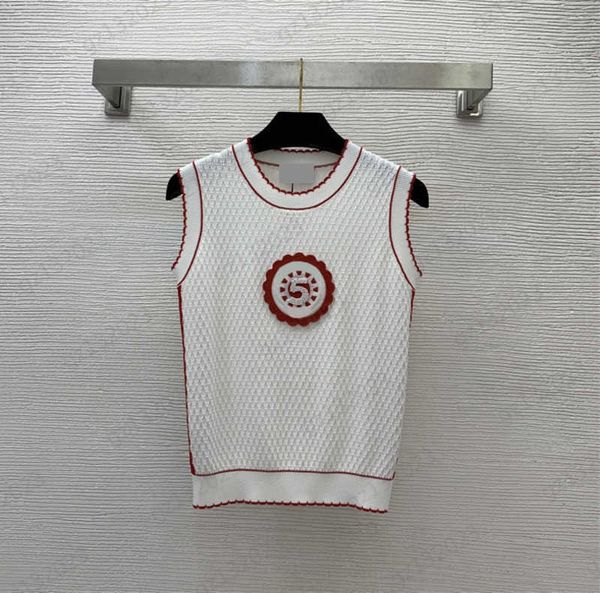check tank camis drill sunflower embroidery sleeveless pullover vests striped edge luxury brand casual joker 2 colors designer woman sweate, White
check tank camis drill sunflower embroidery sleeveless pullover vests striped edge luxury brand casual joker 2 colors designer woman sweate, White