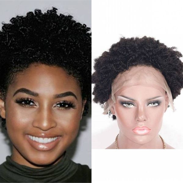 human hair lace front wig kinky curly brazilian remy hair short wigs 130% density natural color, Black;brown
human hair lace front wig kinky curly brazilian remy hair short wigs 130% density natural color, Black;brown