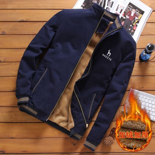 men's jackets hazzys men winter plus velvet thick korean version selfcultivation stand collar trendy clothes 230213, Black;brown
men's jackets hazzys men winter plus velvet thick korean version selfcultivation stand collar trendy clothes 230213, Black;brown