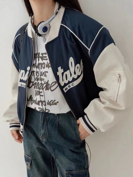 womens jackets houzhou y2k retro zipper bomber kpop harajuku streetwear patchwork pink crop jacket vintage school style letter coat 230214, Black;brown
womens jackets houzhou y2k retro zipper bomber kpop harajuku streetwear patchwork pink crop jacket vintage school style letter coat 230214, Black;brown