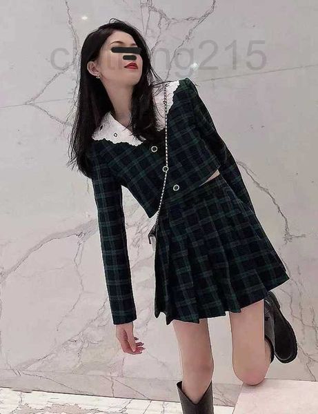 two piece dress designer checker suit skirt half 2023 early spring college style short jacket women's a-line high feeling waist pleated, White
two piece dress designer checker suit skirt half 2023 early spring college style short jacket women's a-line high feeling waist pleated, White