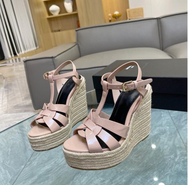 tribute woven espadrille sandals wedge patform pumps heels open toe heeled women's luxury designers leather outsole evening casual part, Black
tribute woven espadrille sandals wedge patform pumps heels open toe heeled women's luxury designers leather outsole evening casual part, Black