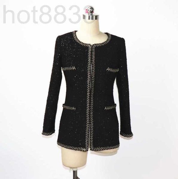 women's wool & blends designer autumn and winter women's bright bead piece medium length slim black tweed coat long sleeve single
women's wool & blends designer autumn and winter women's bright bead piece medium length slim black tweed coat long sleeve single