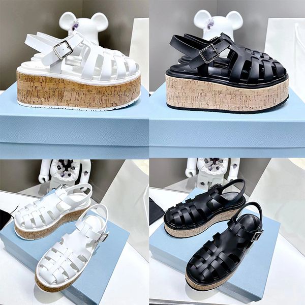 designer sandals rubber wedge heeled platform sandal women cork thick soled slippers retro beach slipper ladies classic roman sandal, Black
designer sandals rubber wedge heeled platform sandal women cork thick soled slippers retro beach slipper ladies classic roman sandal, Black