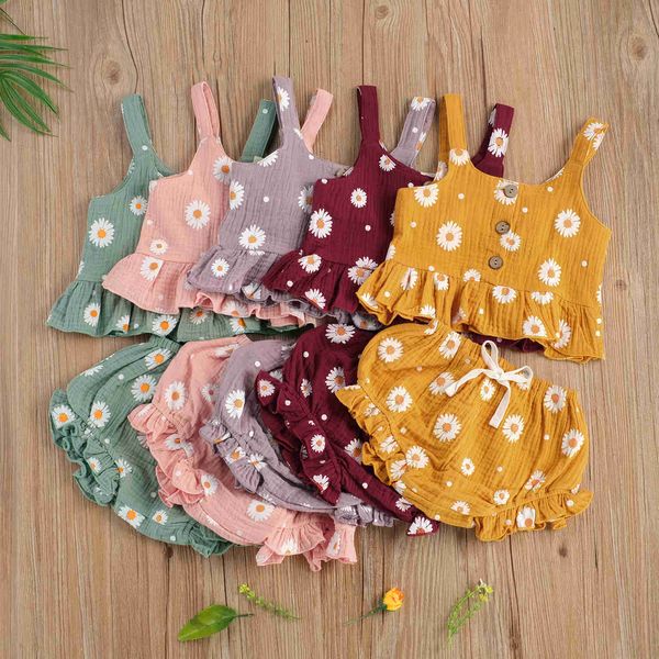 clothing sets summer newborn baby girls flower printed pcs clothes set sleeveless cotton linen ruffled e shorts infant suit, White
clothing sets summer newborn baby girls flower printed pcs clothes set sleeveless cotton linen ruffled e shorts infant suit, White