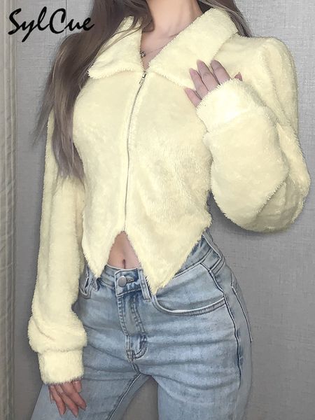 women's jackets sylcue fashion retro leisure loose warmth and supple texture allmatch lapel zipper longsleeved short women's woole, Black;brown
women's jackets sylcue fashion retro leisure loose warmth and supple texture allmatch lapel zipper longsleeved short women's woole, Black;brown