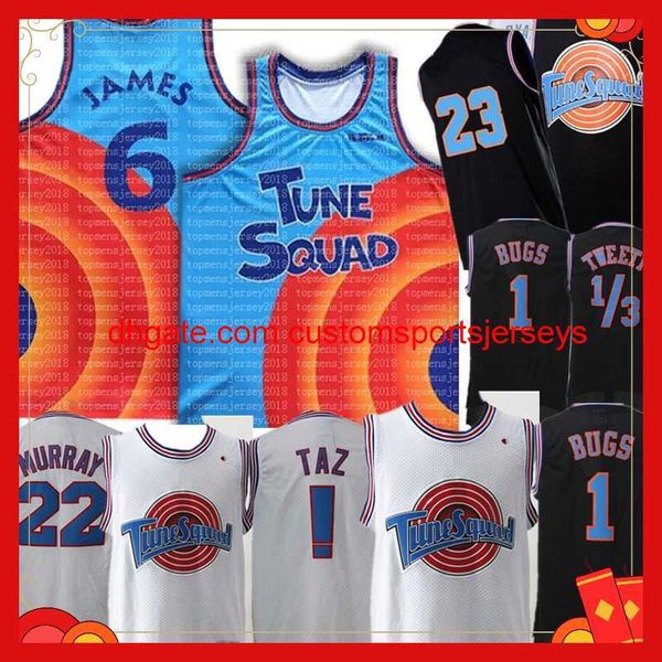 movie space jam jersey tune squad 6 1 bugs taz lebron 10 23 lola 2 d.duck 22 bill murray 1/3 tweety6, Black
movie space jam jersey tune squad 6 1 bugs taz lebron 10 23 lola 2 d.duck 22 bill murray 1/3 tweety6, Black