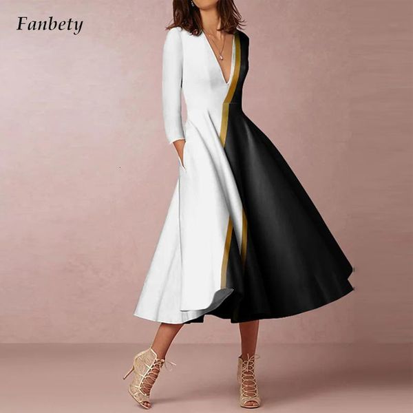 casual dresses fashion colour blocking loose hem long deep vneck pleated party women sleeve pockets aline 230214, Black;gray
casual dresses fashion colour blocking loose hem long deep vneck pleated party women sleeve pockets aline 230214, Black;gray
