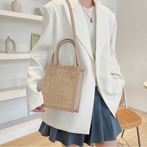 totes fashion women's straw bag 2022 new casual solid handle brand shoulder bags for women simple square female crossbody handbag 0214v
totes fashion women's straw bag 2022 new casual solid handle brand shoulder bags for women simple square female crossbody handbag 0214v